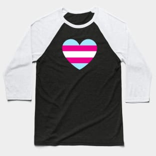 LGBT | Transgender Pride Flag Heart Baseball T-Shirt